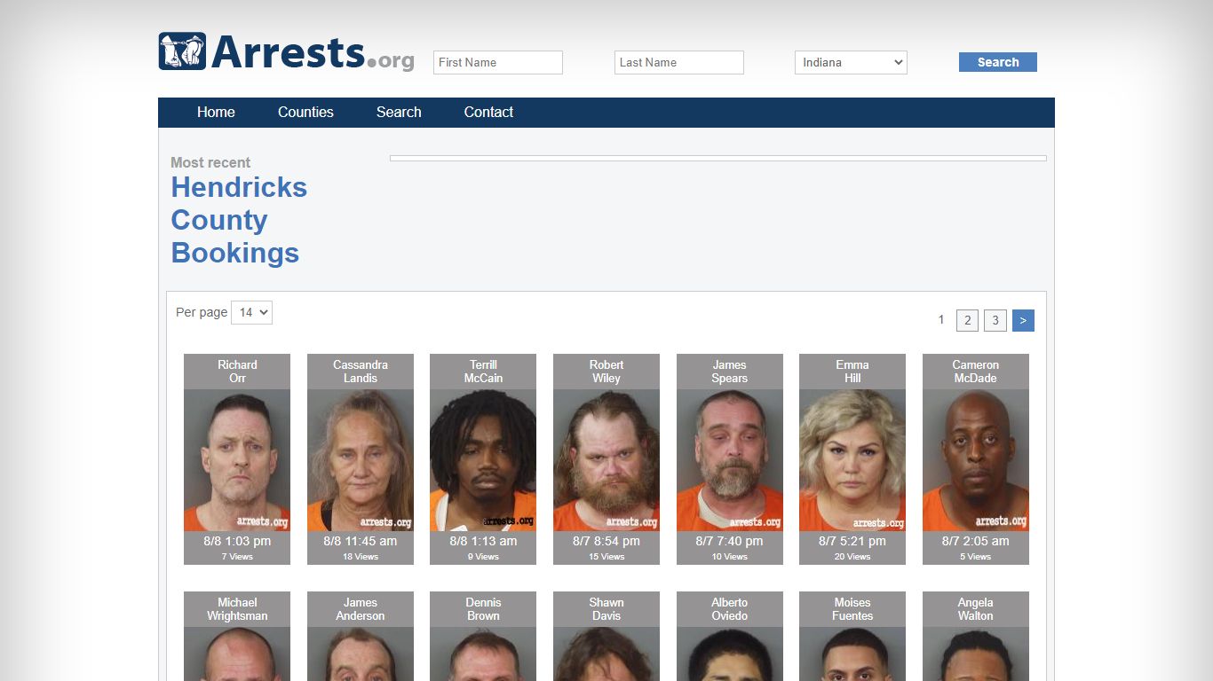 Hendricks County Arrests and Inmate Search